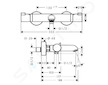 Hansgrohe Ecostat Comfort - Termostatická vanová baterie, chrom 13114000