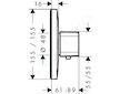 Hansgrohe Ecostat E - Termostatická baterie HighFlow pod omítku, chrom 15706000