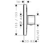 Hansgrohe Ecostat E - Termostatická baterie pod omítku, chrom 15705000