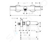 Hansgrohe Ecostat Element - Termostatická vanová baterie, chrom 13347000