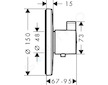 Hansgrohe Ecostat S - Termostatická baterie HighFlow pod omítku, chrom 15756000