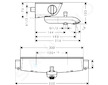 Hansgrohe Ecostat Select - Termostatická vanová baterie, chrom 13141000
