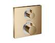 Hansgrohe Ecostat Square - Termostatická baterie pod omítku pro 2 spotřebiče, kartáčovaný bronz 15714140