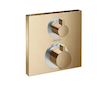 Hansgrohe Ecostat Square - Termostatická baterie pod omítku pro 2 spotřebiče, kartáčovaný bronz 15714140