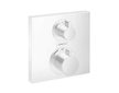 Hansgrohe Ecostat Square - Termostatická baterie pod omítku pro 2 spotřebiče, matná bílá 15714700