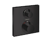 Hansgrohe Ecostat Square - Termostatická baterie pod omítku pro 2 spotřebiče, matná černá 15714670