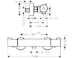 Hansgrohe Ecostat - Termostatická sprchová baterie 1001 CL, chrom 13211000
