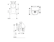 Hansgrohe EluPura Original S - Pisoár, zadní přívod vody, SmartClean, bílá 61174450