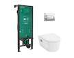Hansgrohe EluPura Original S - Set předstěnové instalace, klozetu EluPura Original S a sedátka SoftClose, tlačítko iFrame Origin