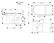 Hansgrohe EluPura Original S - WC kombi se sedátkem, zadní odpad, AquaChannel Flush, Rimless, EcoSmart, boční napouštění, bílá 6