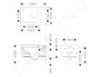 Hansgrohe EluPura Q - Závěsné WC, AquaFall, HygieneEffect, bílá 62022450