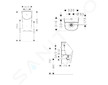 Hansgrohe EluPura S Original - Pisoár, horní přívod vody, bílá 60287450