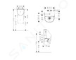 Hansgrohe EluPura S Original - Pisoár, horní přívod vody, HygieneEffect, bílá 62049450