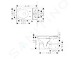Hansgrohe EluPura S Original - WC kombi mísa, vario odpad, Rimless, HygieneEffect, bílá 62012450