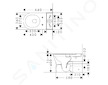 Hansgrohe EluPura S Original - WC kombi mísa, vario odpad, Rimless, SmartClean, bílá 61176450