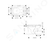Hansgrohe EluPura S Original - WC kombi mísa, zadní odpad, Rimless, HygieneEffect, bílá 62038450