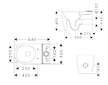 Hansgrohe EluPura S - WC kombi mísa, vario odpad, Rimless, AquaFall Flush, HygieneEffect, EcoSmart, bílá 62034450