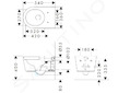 Hansgrohe EluPura S - Závěsné WC, AquaFall, HygieneEffect, bílá 62020450