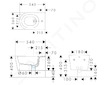 Hansgrohe EluPura S - Závěsný bidet, otvor pro baterii, SmartClean, bílá 61169450