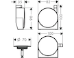 Hansgrohe Exafill S - Vrchní sada vanového výtoku, kartáčovaný bronz 58117140