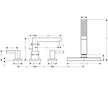 Hansgrohe Finoris - Baterie na okraj vany, 4-otvorová instalace, sBox, kartáčovaný bronz 76444140