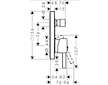 Hansgrohe Finoris - Baterie pod omítku, pro 2 spotřebiče, kartáčovaný bronz 76416140