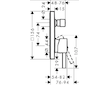 Hansgrohe Finoris - Baterie pod omítku, pro 2 spotřebiče, kartáčovaný bronz 76416140