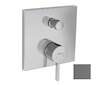 Hansgrohe Finoris - Baterie pod omítku, pro 2 spotřebiče, kartáčovaný černý chrom 76415340