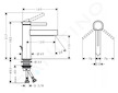 Hansgrohe Finoris - Umyvadlová baterie 110, s výpustí, EcoSmart, matná černá 76020670