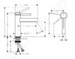 Hansgrohe Finoris - Umyvadlová baterie 110, s výpustí Push-Open, EcoSmart, matná černá 76023670