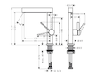 Hansgrohe Finoris - Umyvadlová baterie 230, s výpustí Push-Open a otočným výtokem, chrom 76060000