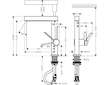 Hansgrohe Finoris - Umyvadlová baterie 230, s výpustí Push-Open a výsuvnou sprškou, EcoSmart, kartáčovaný černý chrom 76063340