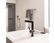 Hansgrohe Finoris - Umyvadlová baterie 230, s výpustí Push-Open a výsuvnou sprškou, EcoSmart, matná černá 76063670