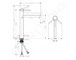 Hansgrohe Finoris - Umyvadlová baterie 260, s výpustí Push-Open, chrom 76070000