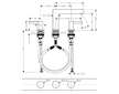 Hansgrohe Finoris - Umyvadlová baterie, 3-otvorová instalace, s výpustí Push-Open, EcoSmart, matná bílá 76033700