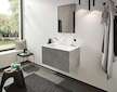 Hansgrohe Finoris - Umyvadlová baterie, 3-otvorová instalace, s výpustí Push-Open, EcoSmart, matná bílá 76033700