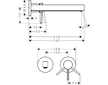 Hansgrohe Finoris - Umyvadlová baterie pod omítku, 2-otvorová instalace, EcoSmart, chrom 76050000