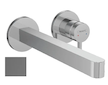Hansgrohe Finoris - Umyvadlová baterie pod omítku, s výpustí, 2-otvorová instalace, EcoSmart, kartáčovaný černý chrom 76050340
