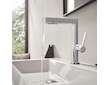 Hansgrohe Finoris - Umyvadlová baterie, s výpustí Push-Open a výsuvnou sprškou, EcoSmart, chrom 76063000