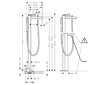 Hansgrohe Finoris - Vanová baterie do podlahy, s příslušenstvím, chrom 76445000