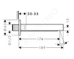 Hansgrohe Finoris - Vanová vpusť, chrom 76410000