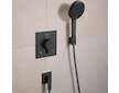 Hansgrohe FixFit Fine E - Nástěnné kolínko, kartáčovaný černý chrom 28883340