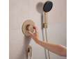 Hansgrohe FixFit Fine S - Nástěnné kolínko, kartáčovaný bronz 28882140