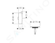 Hansgrohe Flexaplus S - Vrchní sada vanového výtoku, chrom 58186000