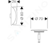 Hansgrohe Flexaplus - Vrchní sada vanového výtoku, kartáčovaný bronz 58185140
