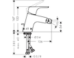 Hansgrohe Focus E2 - Bidetová baterie s výpustí, chrom 31920000