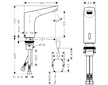 Hansgrohe Focus E2 - Elektronická umyvadlová baterie bez ovládání teploty s připojením na síť 230 V, chrom 31174000