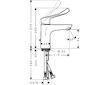 Hansgrohe Focus E2 - Páková umyvadlová baterie 100 s odtokovou soupravou s táhlem, chrom 31911000