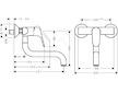 Hansgrohe Focus M41 - Dřezová baterie, chrom 31825000