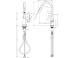 Hansgrohe Focus M41 - Dřezová baterie Focus s výsuvnou sprškou, EcoSmart, chrom 31833000